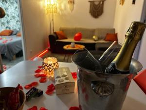 Maisons de vacances Mini house jaccuzi campagne proche mer&lac : photos des chambres