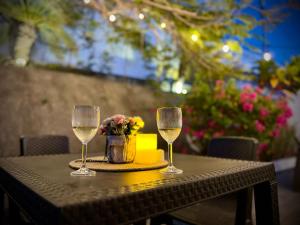 Beach villa with cozy terrace