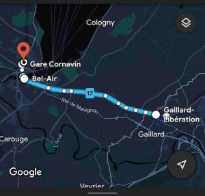 Appartements Studio confortable a 3 min de Geneve - Wifi haut debit et Netflix inclus - Parking prive gratuit : photos des chambres