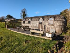The Pilchard - Lydcott Glamping Cornwall, sea view