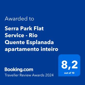 Serra Park Flat Service - Rio Quente Esplanada apartamento inteiro roupas de cama a parte