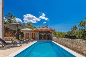 House CAPRI with heated pool and sea view 