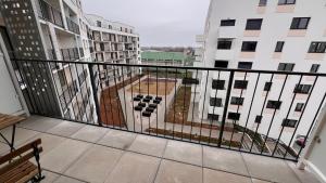 1 room Apartment with terrace, new building 55