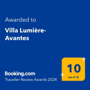 Villa Lumière- Avantes