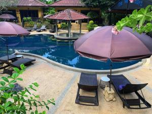 beautiful pool house