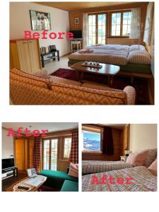 One Bedroom with mountain and garden view ground floor of Chalet Solaria