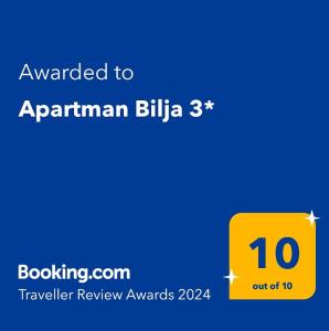 Apartman Bilja 3*