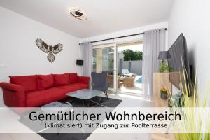 Villa Falco für Familien, bis 6 Personen, 3 Schlafzimmer mit Bad en Suite, Pool mit Loungebereich, G 