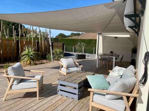 Maisons de vacances Villa entre Ocean et Bassin, piscine chauffee : photos des chambres