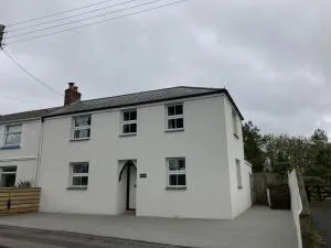 Hollyhocks - Saint Minver