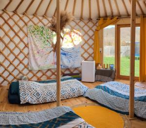 Yourte atypique à Chabons, vue sur les montagnes