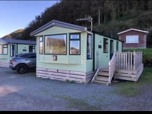 Experience Coastal Bliss in Our Modern 2019 Sea Viev 2 Bedroom static caravan at Clarach Bay Holiday Village!