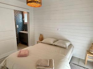 Maisons de vacances Welcoming new architects house with jacuzzi : photos des chambres