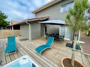 Maisons de vacances Welcoming new architects house with jacuzzi : photos des chambres