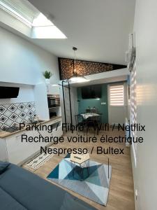 Studio tout confort, recharge voiture électrique