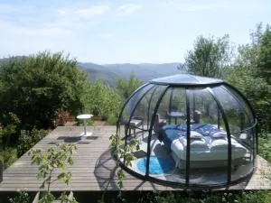 Nuits D'y Cîmes : Nuit Insolite Bulle, SPA - Chanéac