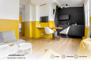 Appartements Beauquartier - Marais, Vertus : photos des chambres
