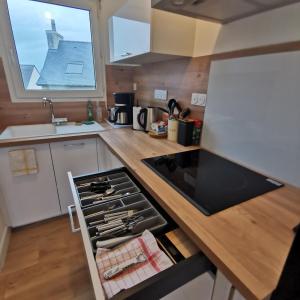 Maisons de vacances TYVAC - Maison centre Plougasnou 2 chambres- 4 voyageurs : photos des chambres