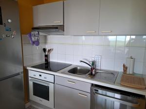 Appartement duplex face mer avec piscine, quartier Golf, 2 chambres, 2 salles deau, parking privé - FR-1-323-513