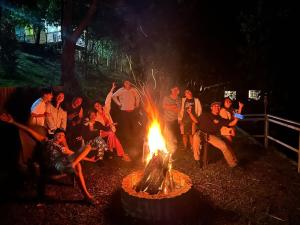Uphill Cozy Cabins in an Island Lake for Family getaway