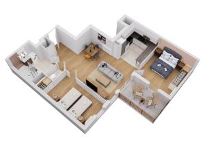 Appartements • Vue Panoramique • Gare a 10min • Parking Prive • : Appartement 2 Chambres