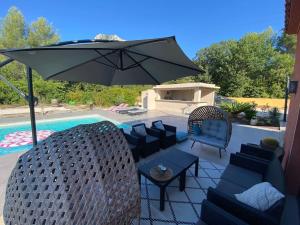 Villas Magnifique villa climatisee avec piscine : photos des chambres