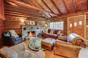 Michigan Log Cabin with Pere Marquette River Views - Baldwin
