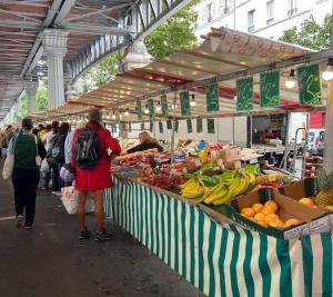 Tour Eiffel - Studio vue imprenable au-dessus des toits, balcon