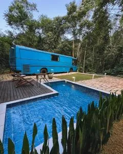 Hospedagem no Ônibus Azul - Domingos Martins a 7km do centro - Guilherme Paster