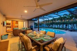 NEW! House of Palms! Private Pool Home! Short Drive to AMI - Palma Sola Park