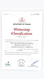 Four Winds Plantation Homestay Approved by Dept of Tourism Govt of Kerala