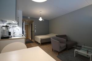 Hieno yksiö Tapiolan urheilupuistossa.