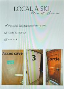 Appartements Grand studio 3 personnes idealement place : photos des chambres