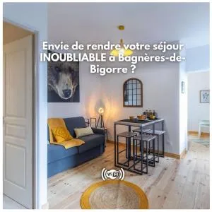 Refuge de l'ours : T2 équipé avec parking et wifi - Beaudéan
