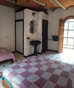 Cabaña de bosque con alberca