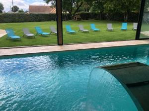 Chalets Chalet authentique a Clermont-Creans avec piscine partagee : photos des chambres