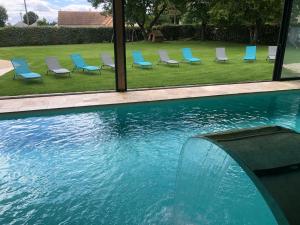 Chalets Chalet authentique a Clermont-Creans avec piscine partagee : photos des chambres