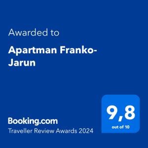 Apartman Franko- Jarun