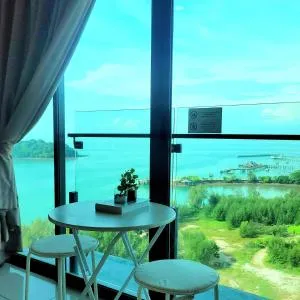PD Seaview Sunset Cozy Staycation With Pool & Netflix, Private Unit - Kampong Arab