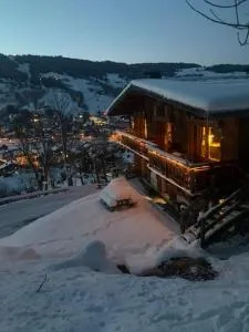 SOMPTUEUX CHALET BARON MEGEVE VUE.Jaccuzi.4 mn a pied au centre - 莱孔塔米讷蒙茹瓦