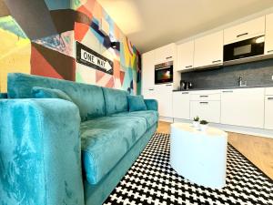 Kreative Wohnung mit Balkon