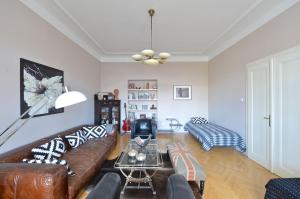 Beautiful view on the Prague castle close to the centre