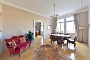 Beautiful view on the Prague castle close to the centre