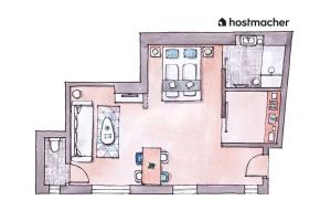 Chic Studio Near Metro & Center by HM