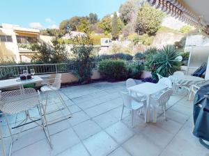 3P climatisé avec grande terrasse, piscine et WiFi - FR-1-196-350