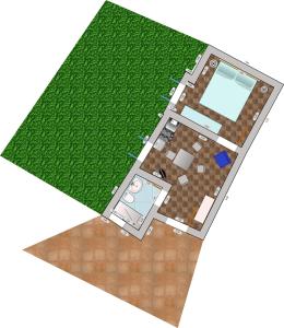 Apartment mit 1 Schlafzimmer und Gartenblick