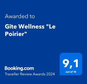 Gîte Wellness "Le Poirier"