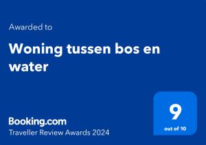 Woning tussen bos en water