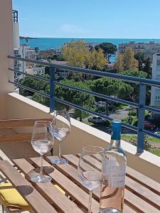 3 Pièces vue Mer - Clim - 5 Min de la plage à pied
