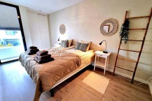 Modern terrassed house close beach